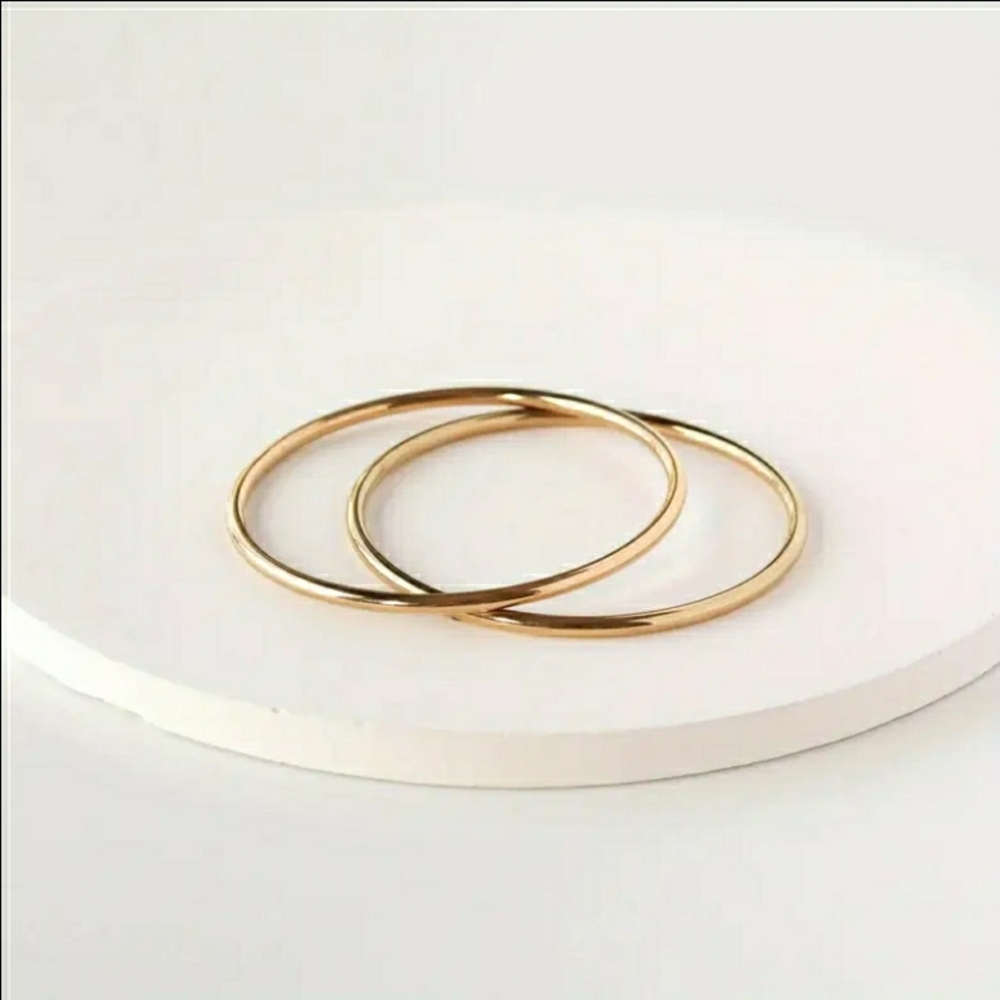 NEW! Set of 2 Gold Bangles